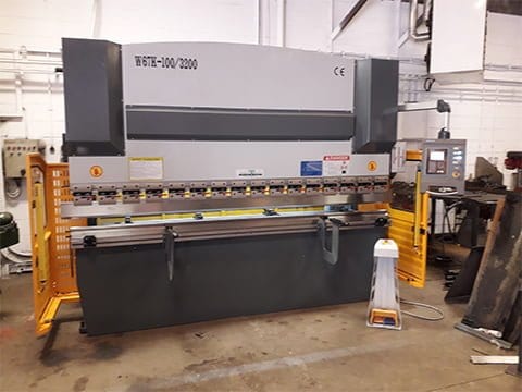 100T 3.2m Press Brake install Yorkshire