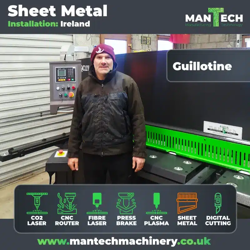 Mantech Guillotine Installation in Ireland: Expertise and Precision Delivered