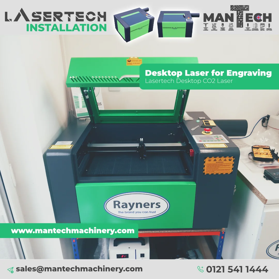 Lasertech Desktop Laser Cutter Installed in Bicester
