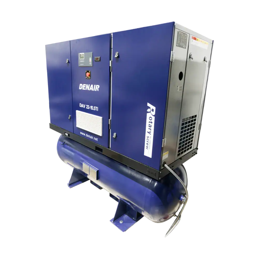 Denair DAV22-15.5 Ti air compressor for fibre laser cutting