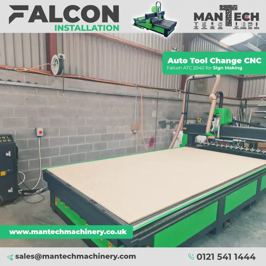 Installation Spotlight: Falcon 2040 ATC CNC Router Boosts Northern Ireland Signmaker