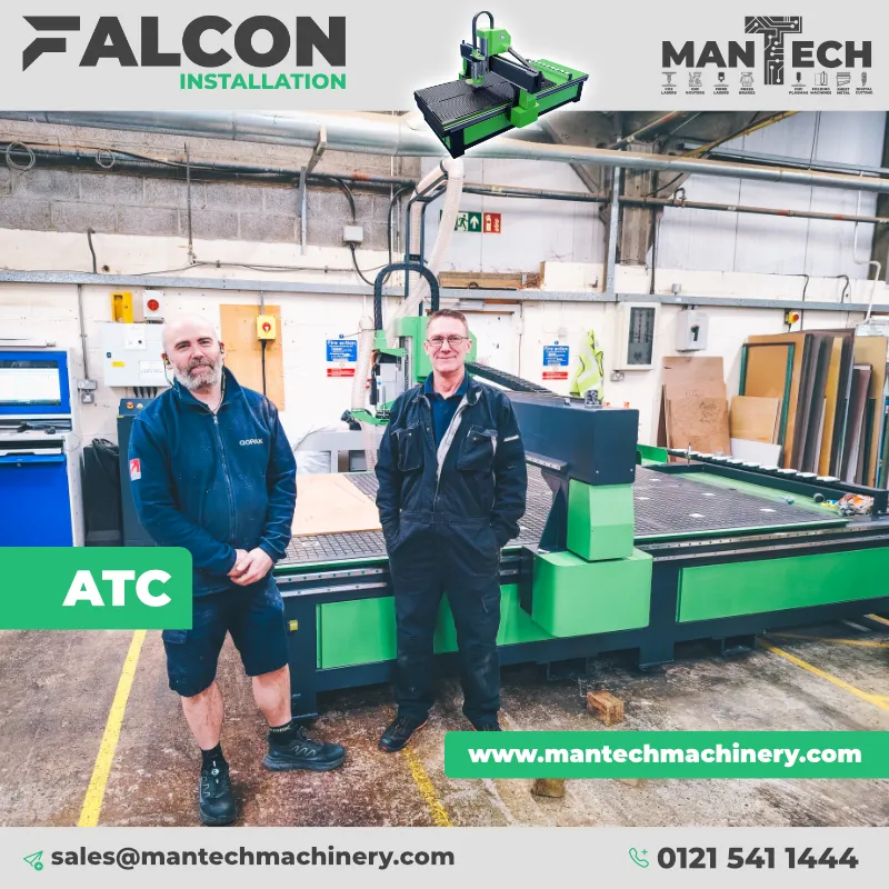 Falcon ATC 2030 CNC Router Installation in Hythe – Precision, Speed, and Versatility