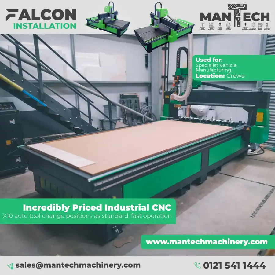 Falcon 1530 CNC Router Installed for Specialist Vehicle Manufacturer – Crewe