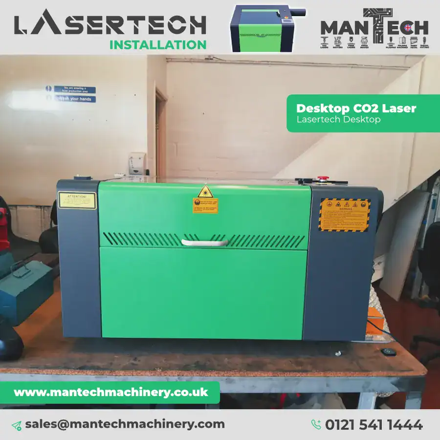 Desktop CO2 Laser Cutter Installation
