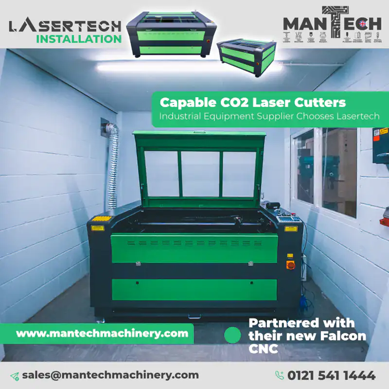 Lasertech 90130 CO₂ Laser – Installed with Falcon CNC