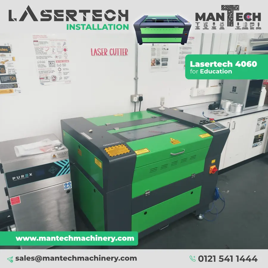 Lasertech 4060 Laser Cutter Installed at UK School – Supporting STEM Learning