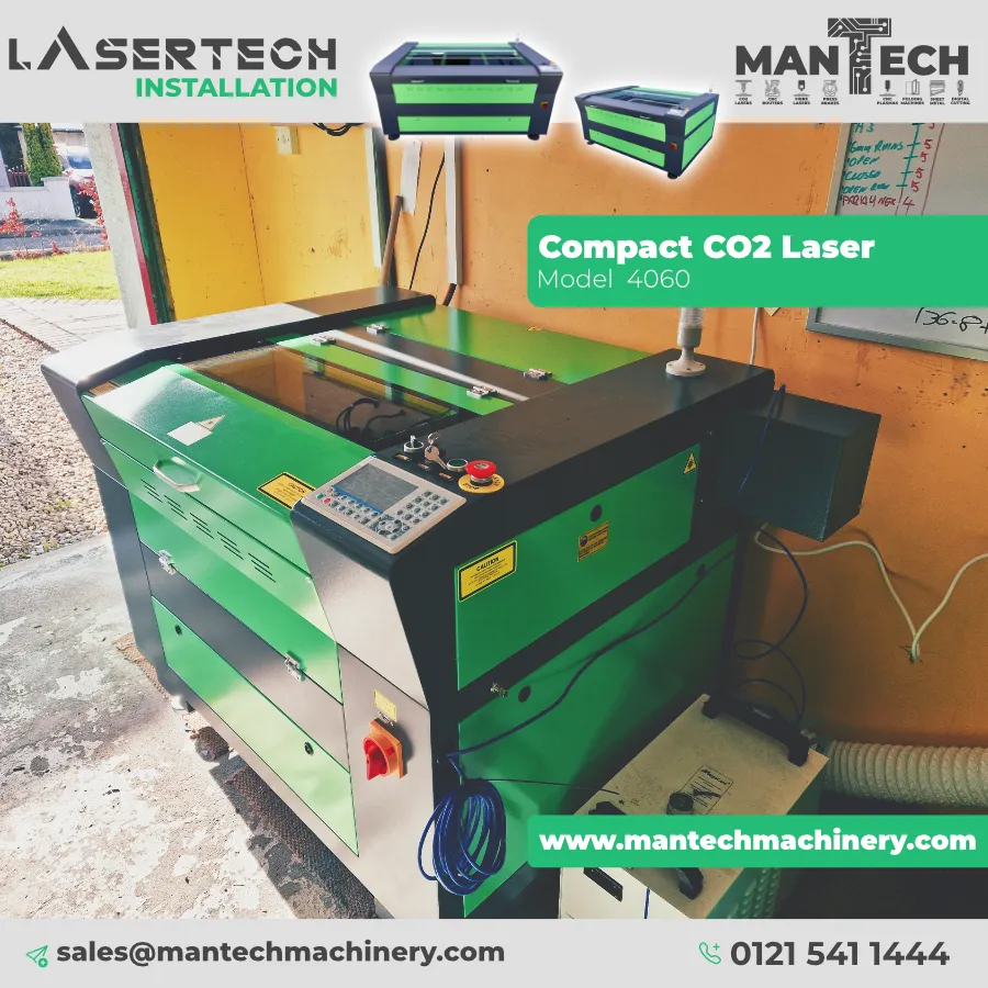 Lasertech 4060 CO2 Laser Installed for Board Game Specialist in Elgin, Scotland