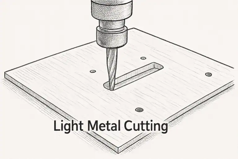 Light metal cutting cnc