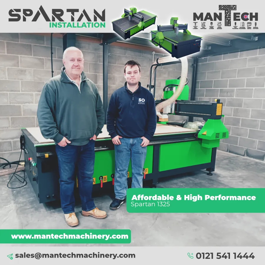 Spartan 1325 CNC Router Installed in Bristol – Precision Meets Performance