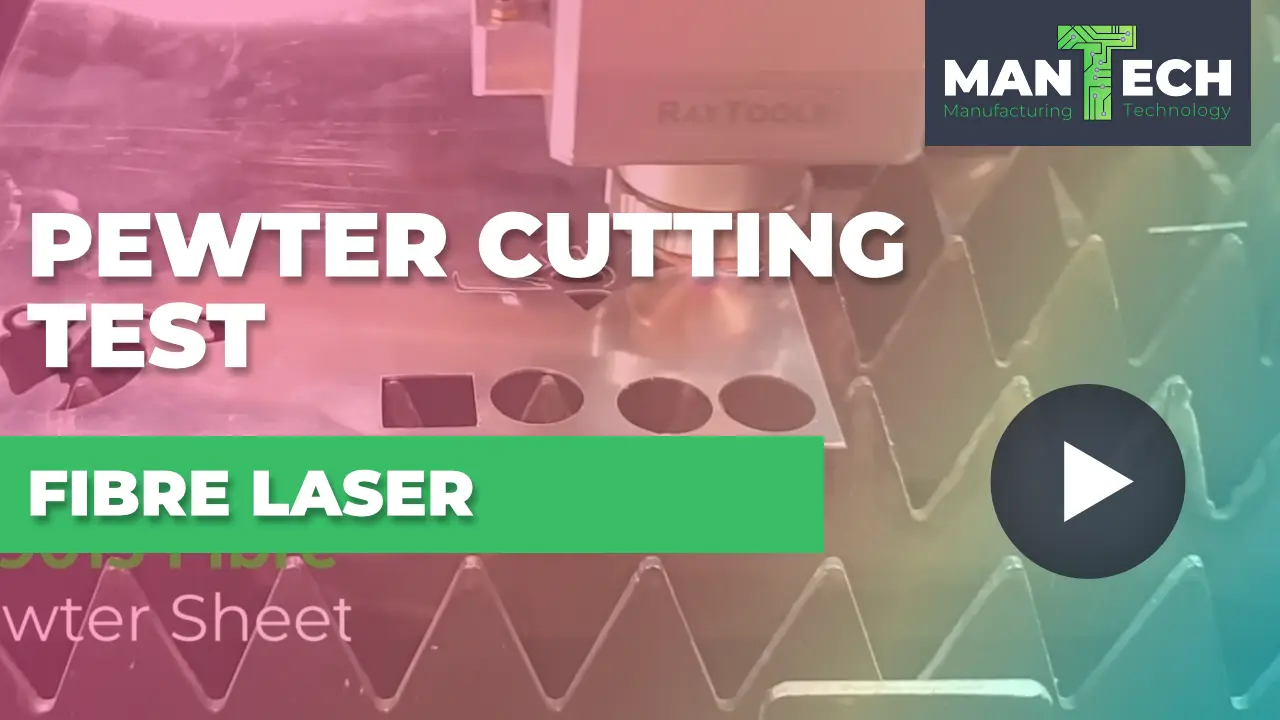 Pewter Cutting – Titan T1 Fibre Laser