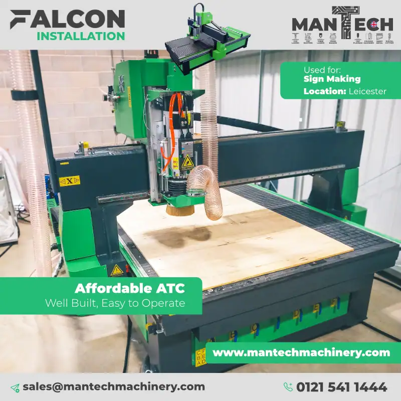 Falcon 1530 ATC CNC Router Installed for New Sign Maker in Leicester