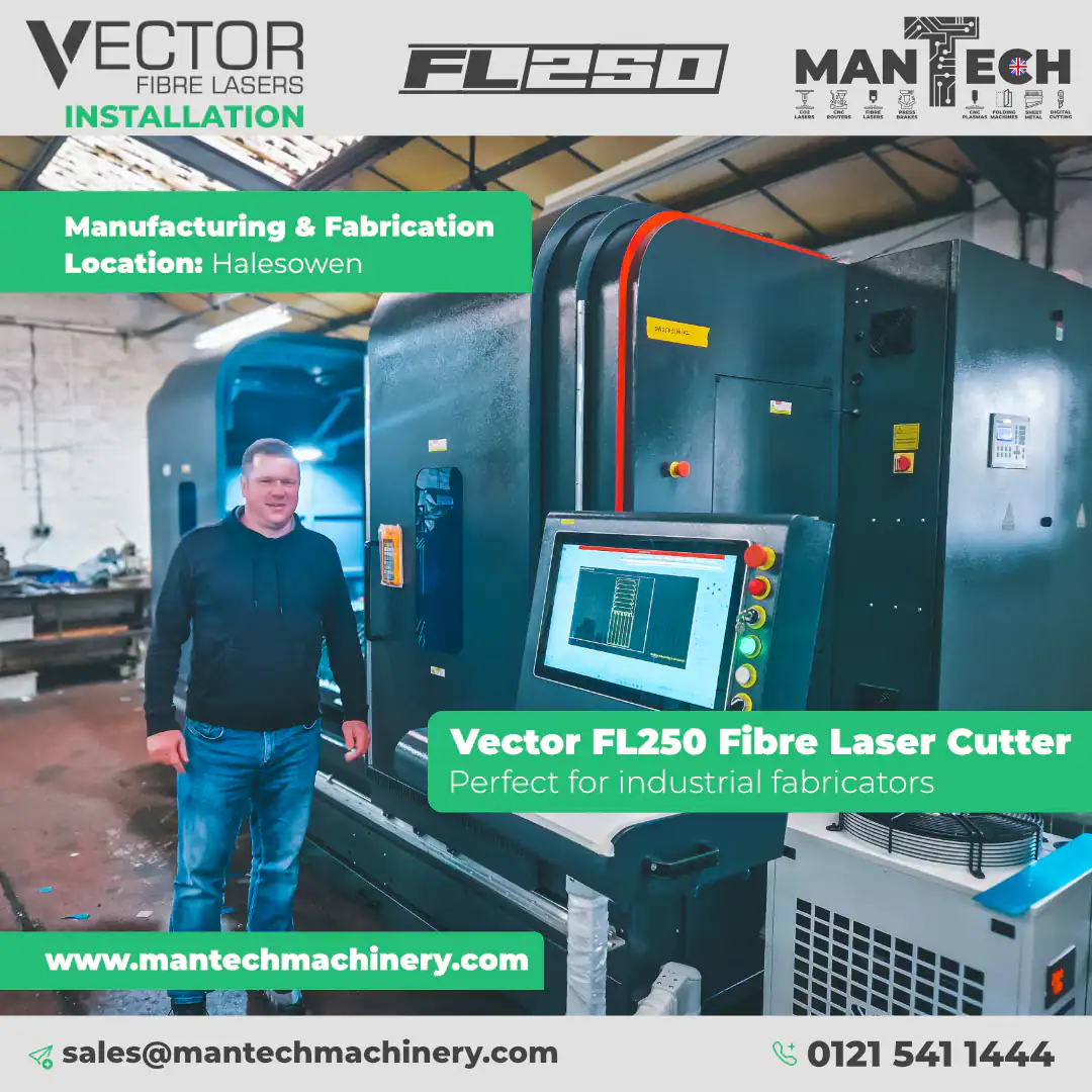 Installation of a Vector FL250 Fibre Laser Cutter at Skilled Engineering