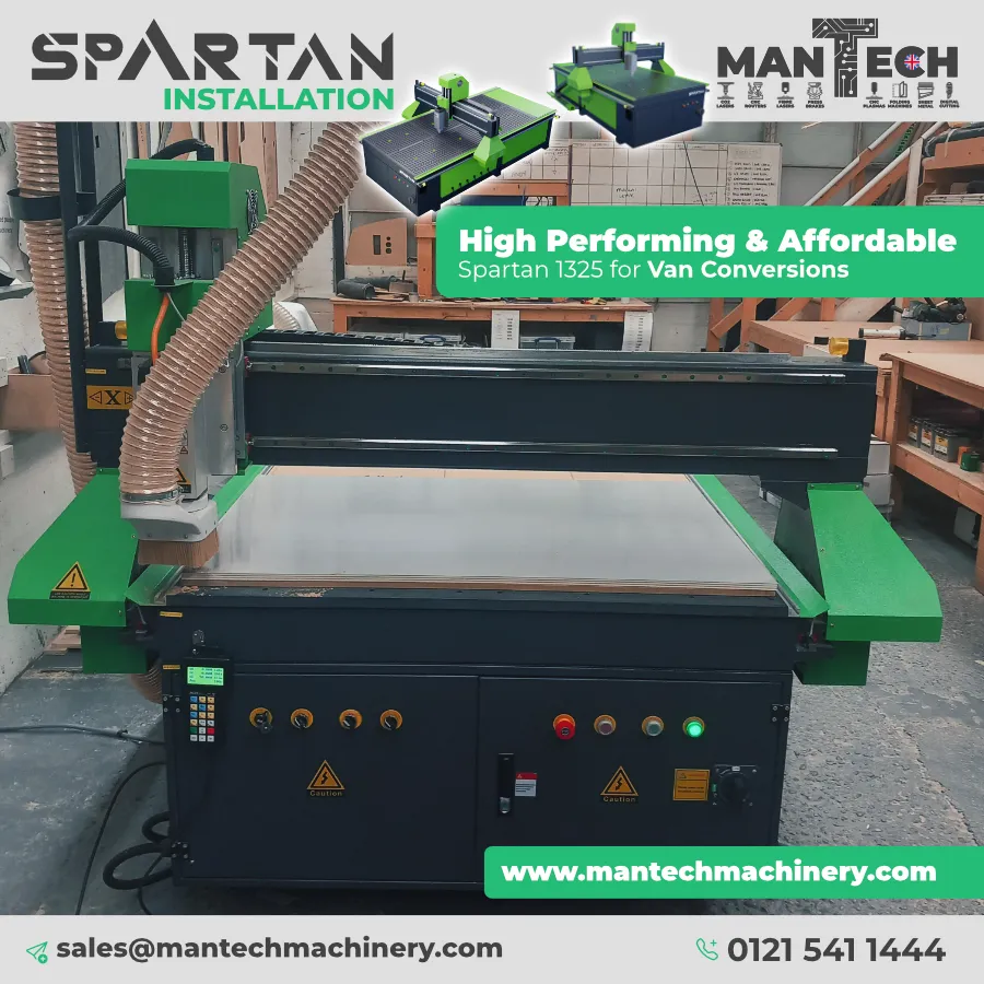 Spartan 1325 CNC Router Installation – Coventry