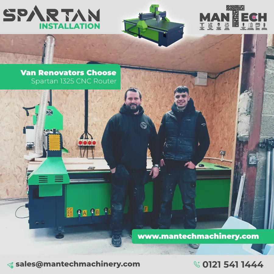 Spartan 1325 CNC Router Installed in Wales!