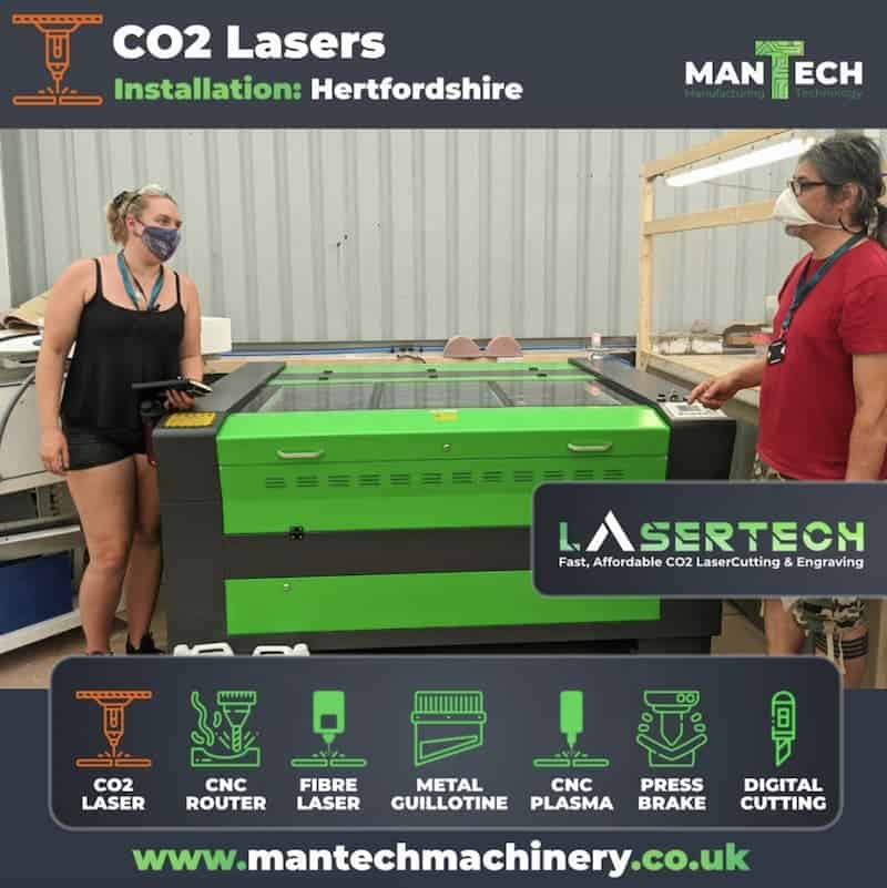 Production Company Chooses Mantech’s CO2 Laser Cutter
