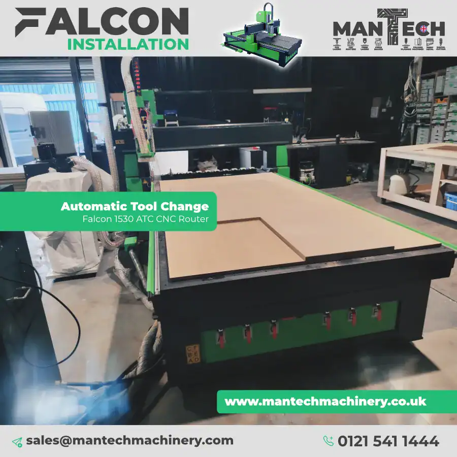 Falcon ATC 1530 CNC Router Installed and Running in the UK