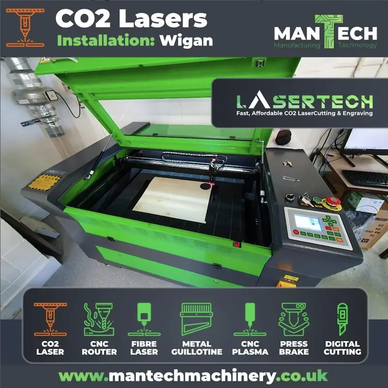 College in Wigan – Lasertech CO2 Laser Cutter