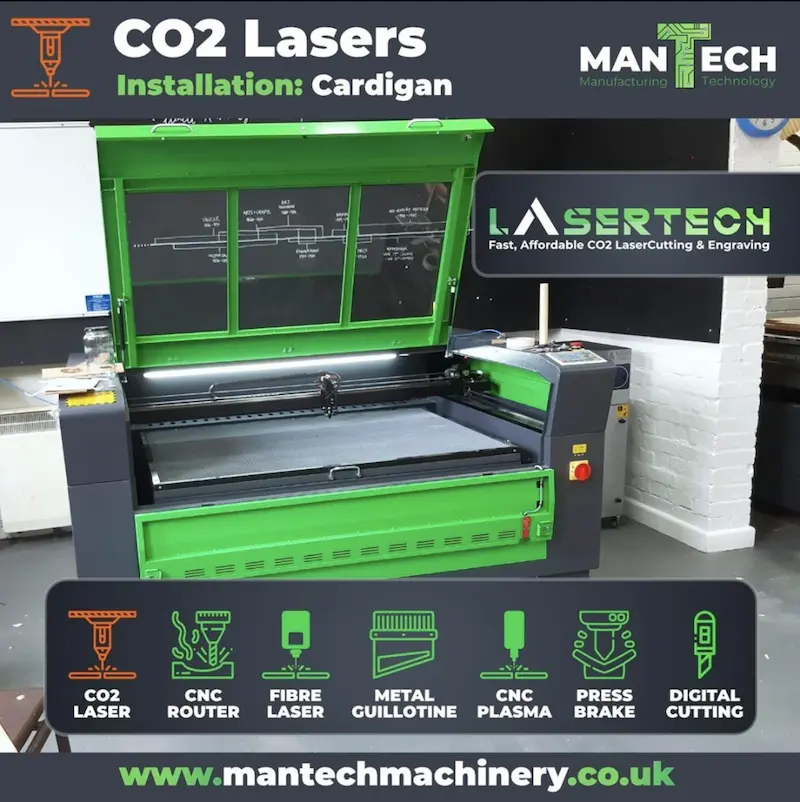 College In Wales – Chooses Mantech CO2 Laser