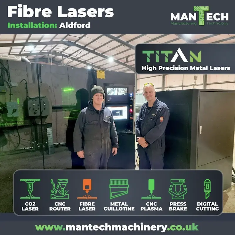Titan T3 Fibre Laser Installation in Aldford