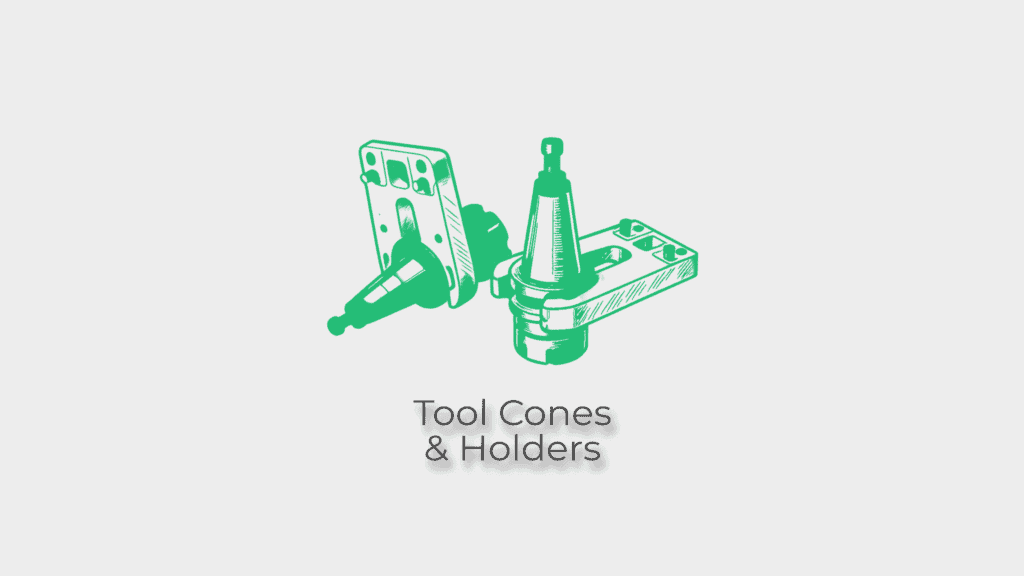 CNC router tool cone and holder