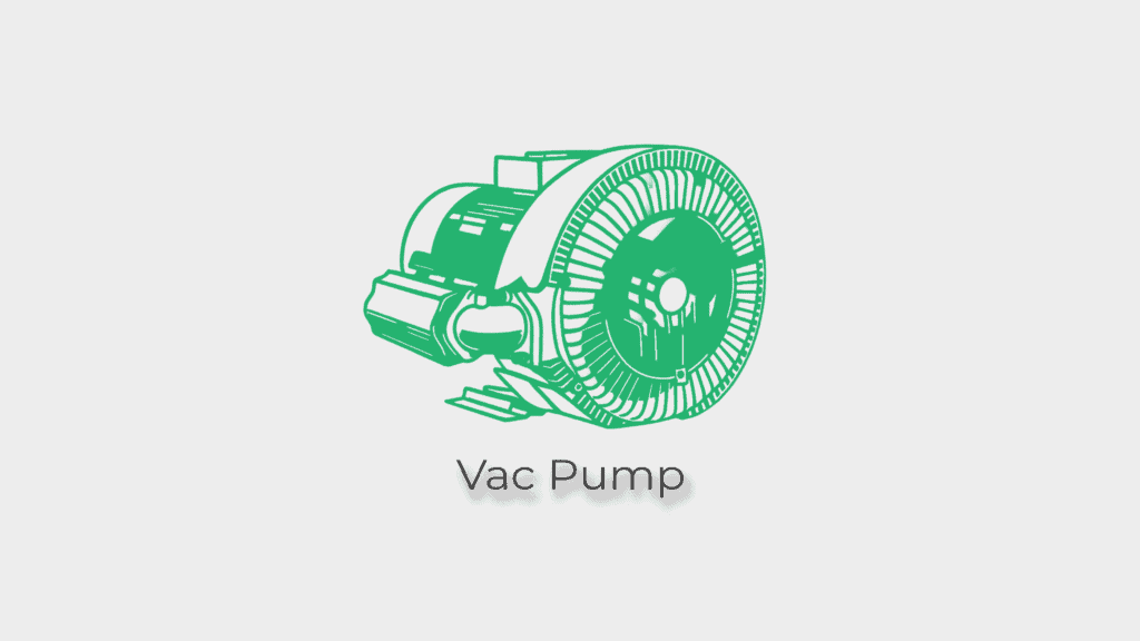 CNC router vacuum pump and hose connections