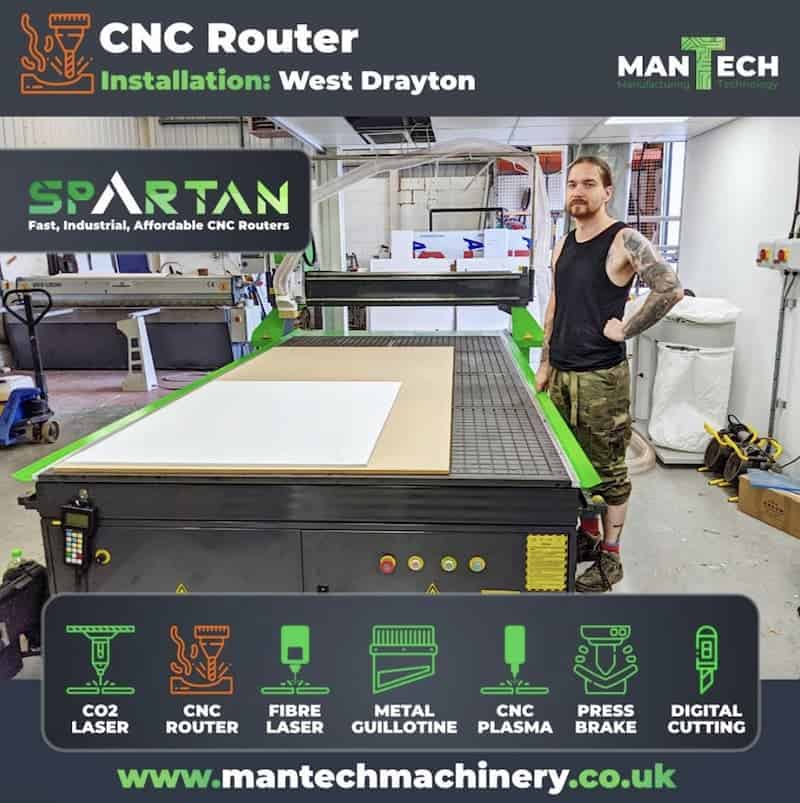 Spartan CNC Router – West Drayton – Mantech Machinery UK