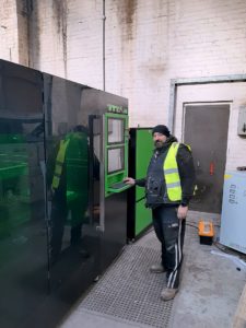 Fibre laser cutting machine used for security doors.