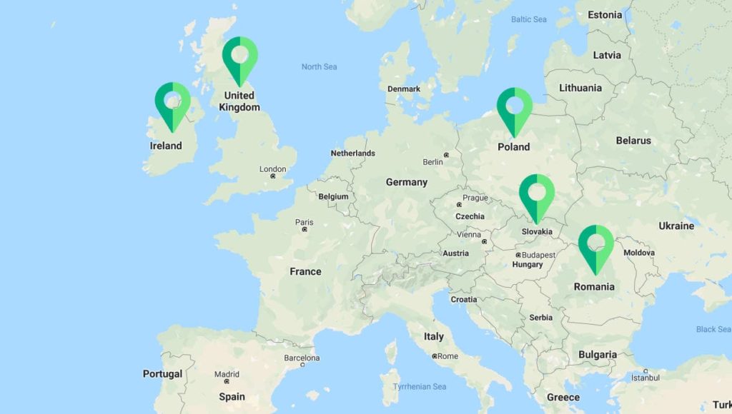 Mantech European Locations