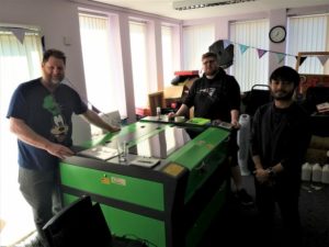 Laser Machine Installation For Cutting Fabrics