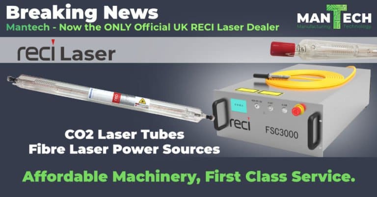 Mantech Awarded Sole UK Dealership For RECI Laser