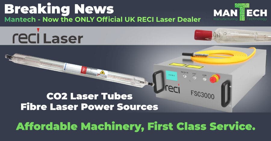 Mantech Awarded Sole UK Dealership For RECI Laser