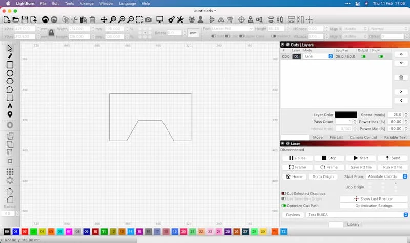 subtract shapes from another in lightburn