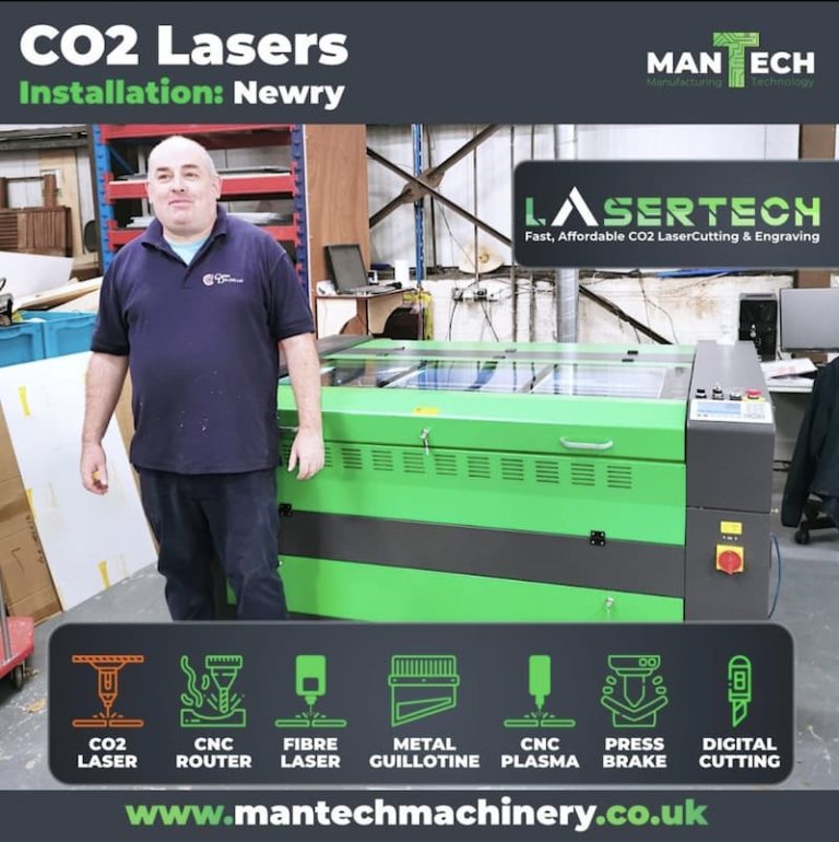 Cutter cu laser CO2 Instalați Newry