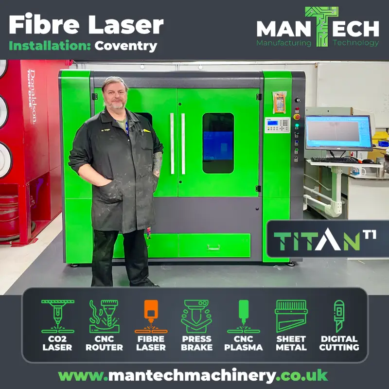 Titan T1 Fibre Laser Cutter Installation - Engineering Academy Coventry