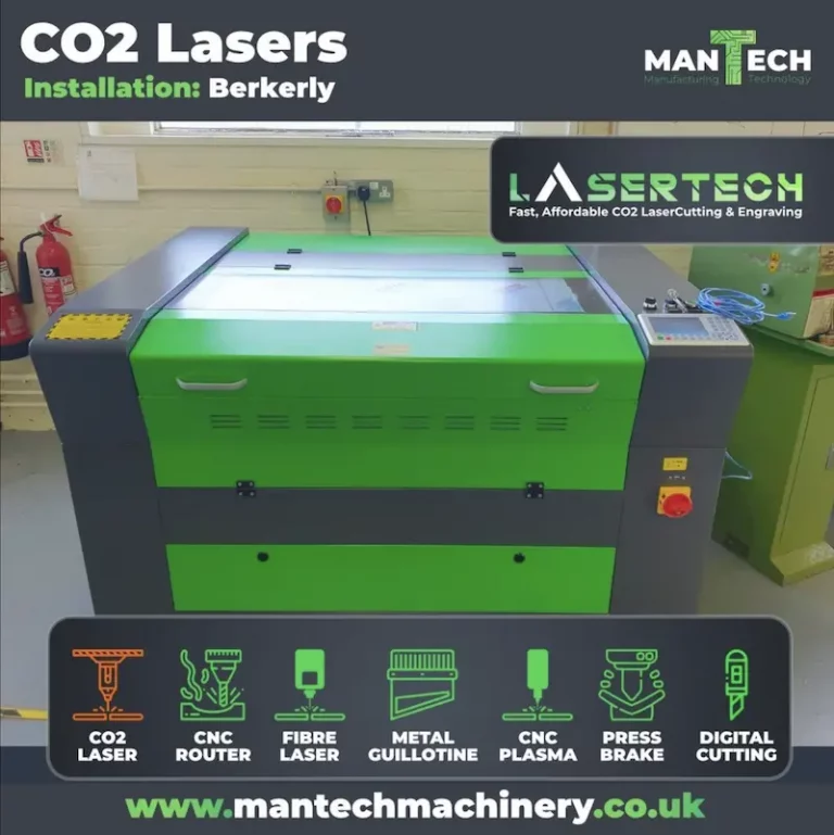 Instalacja wycinarki laserowej CO2