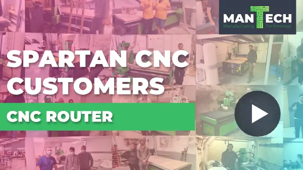 Spartan CNC Router instalaciones Reino Unido