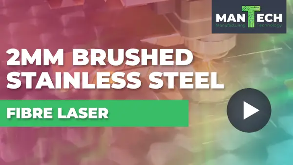 Découpeur laser à fibre Titan en acier inoxydable brossé de 2 mm