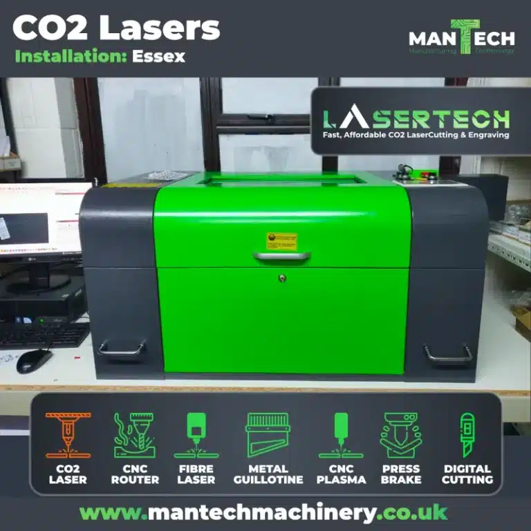 Instalacja wycinarki laserowej CO2 — Essex