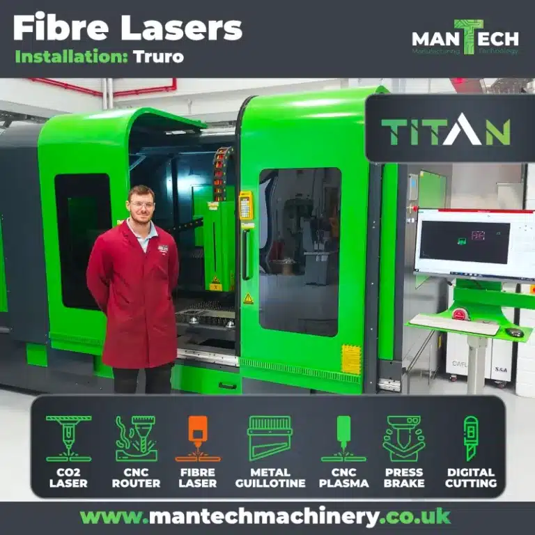 Cortadora láser de fibra Titan T2 - Engineering College South West UK
