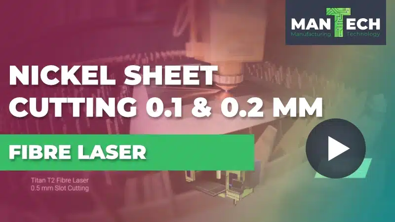 Cutter cu laser cu fibră Titan T2 - Nichel de 0.1 și 0.2 mm
