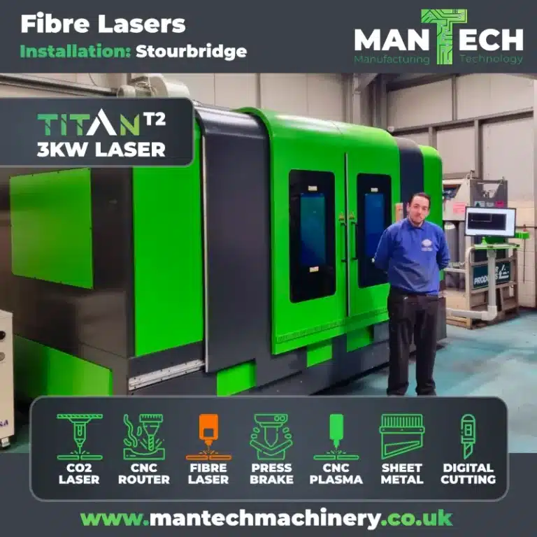 Lasers à fibre par Mantech UK - Installation Stourbridge
