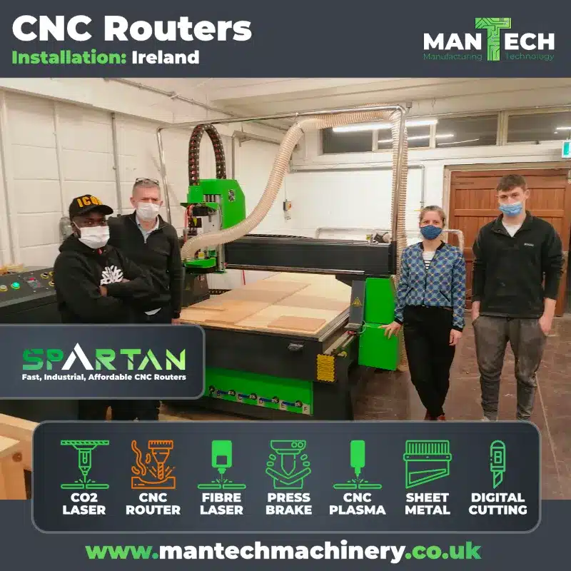 Spartan ATC (now Falcon) CNC Router Installation In Ireland by Mantech