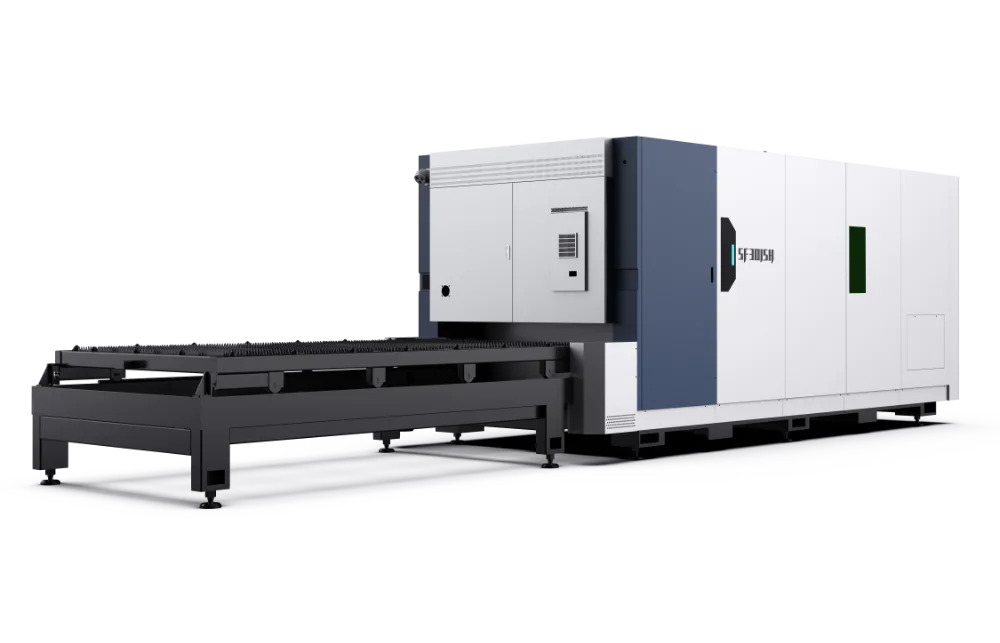 SF3015H4 High Power Fibre Laser Cutter Rear - UK