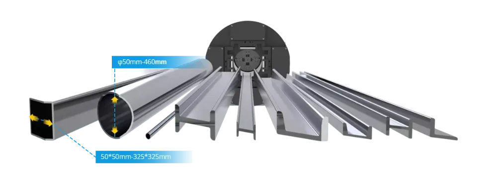 Wide range of Processing Capability Tube Laser Cutting Fibre Laser Cutters