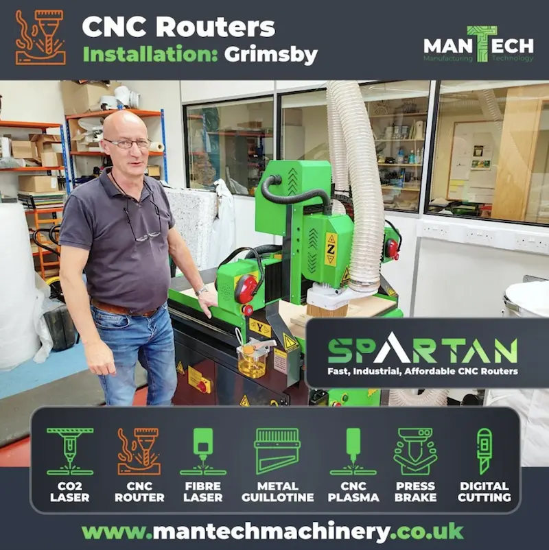 Cnc router 6090 mantech uk grimsby