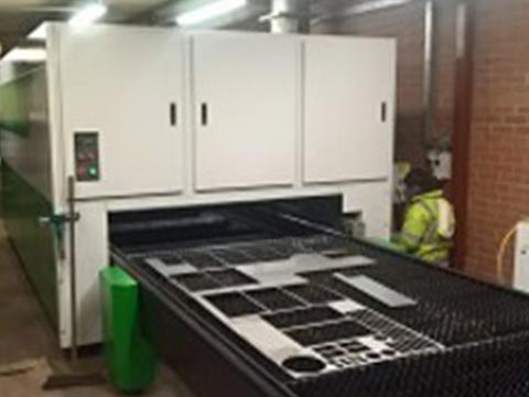 Fibre laser cutter stoke