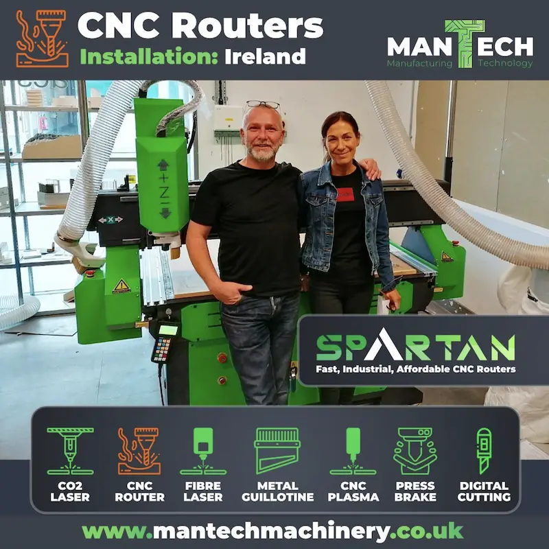 Spartan cnc router customer chooses mantech uk