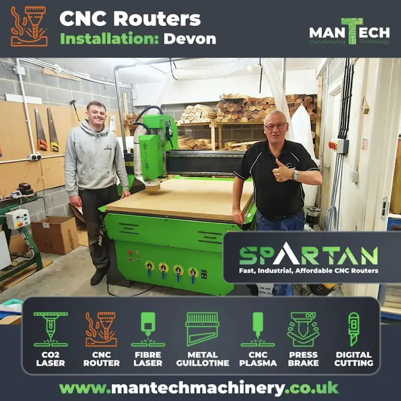 Spartan cnc routers devon uk mantech