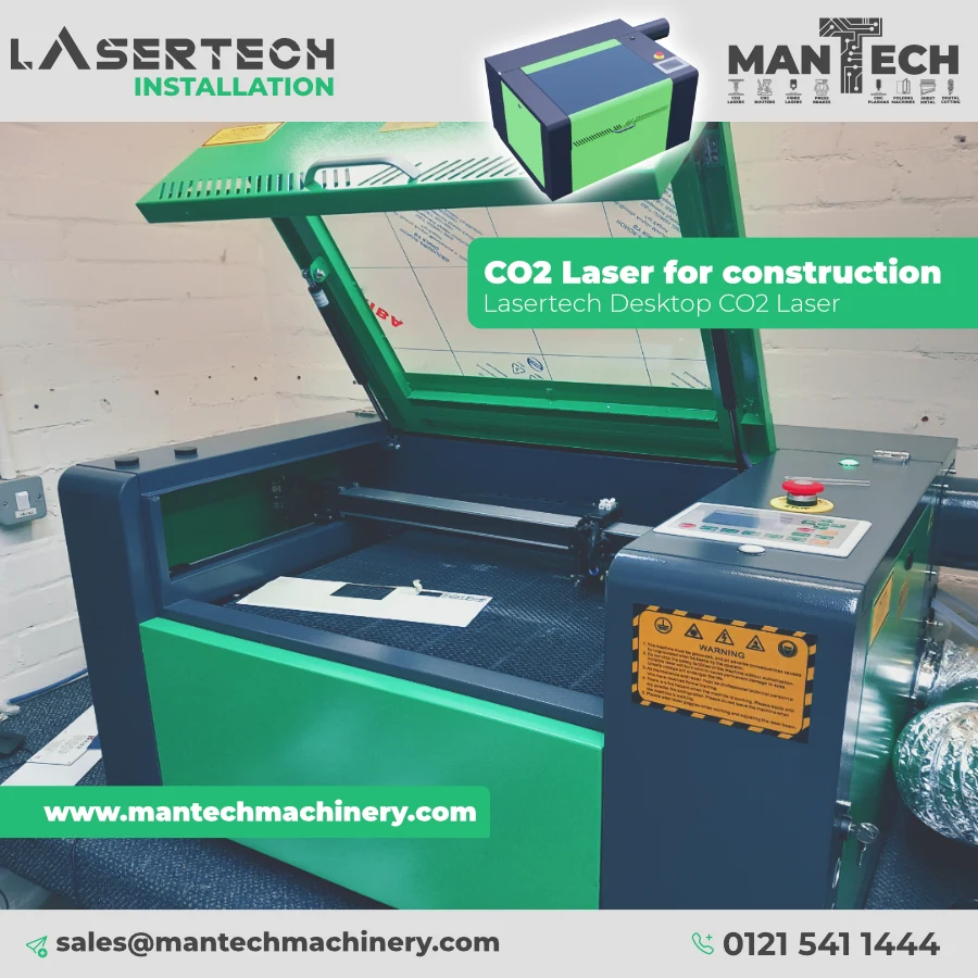 Lasertech kier co2 desketop installation uk